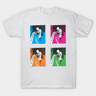 death plays on colored tile T-Shirt